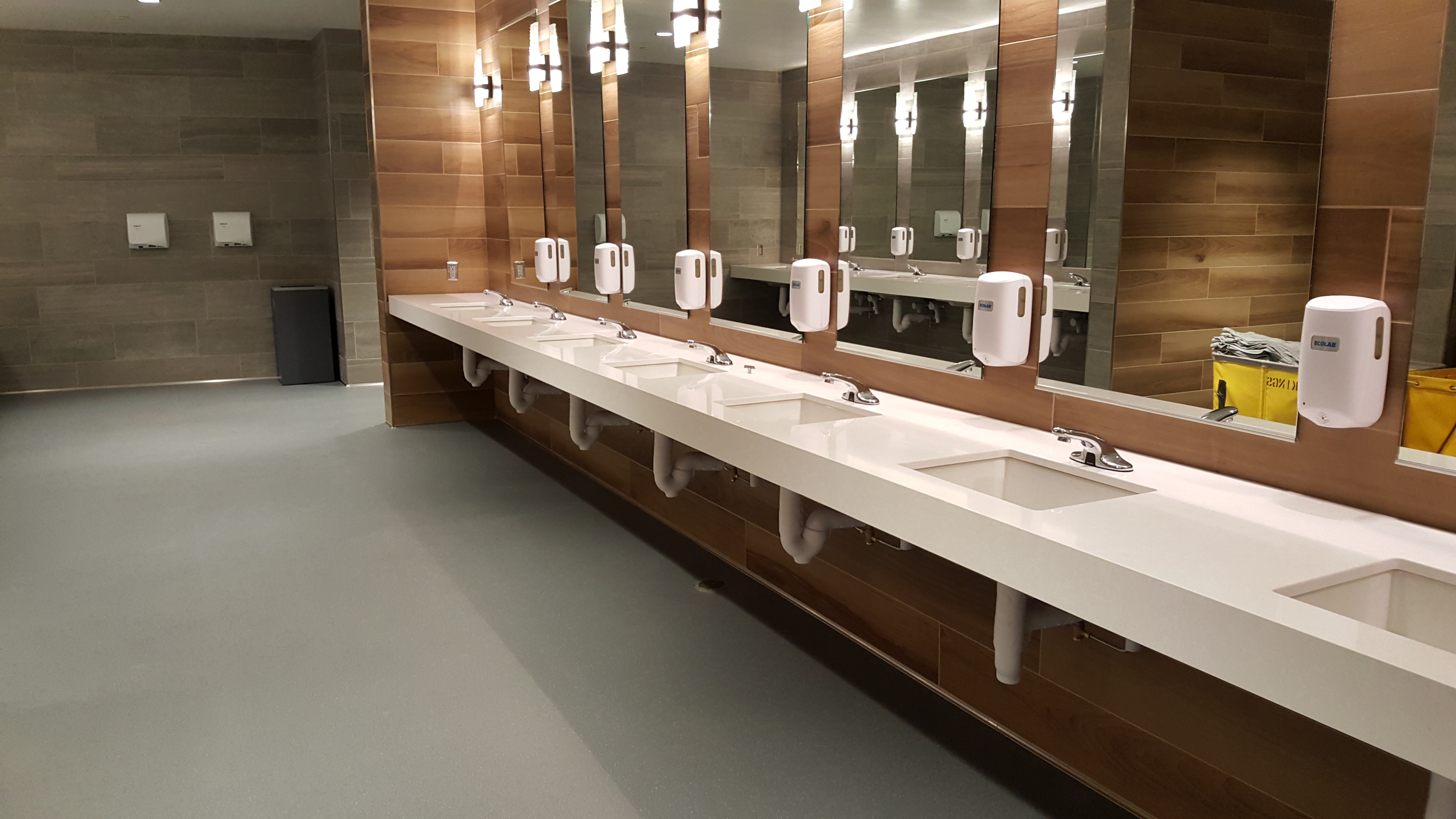Vikings locker room bathroom