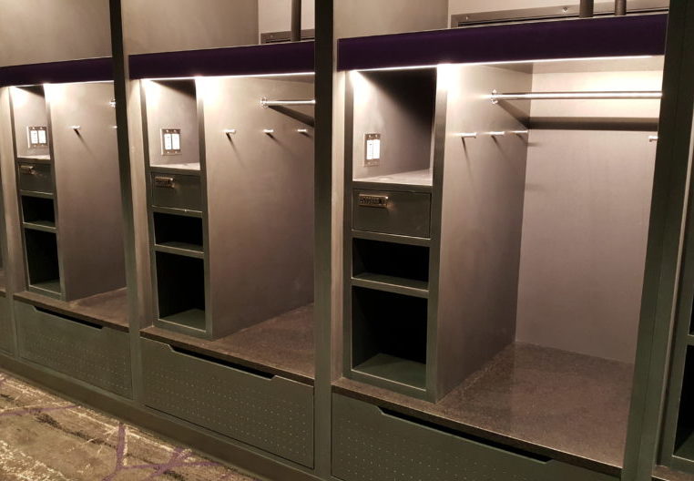 Vikings locker room lockers