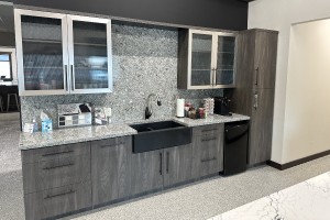 Cambria Kitchen Sink back splash
