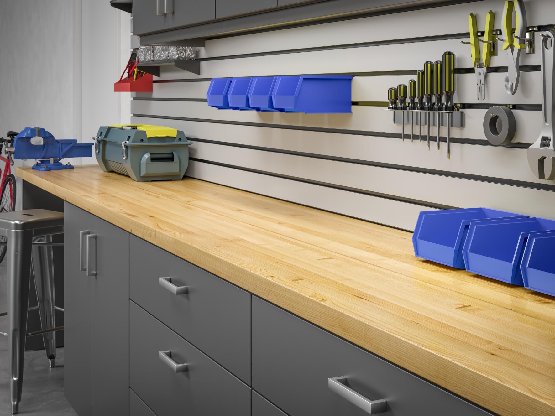 st germains cabinet butcher block wood countertop butcher block maple garage workbench shop